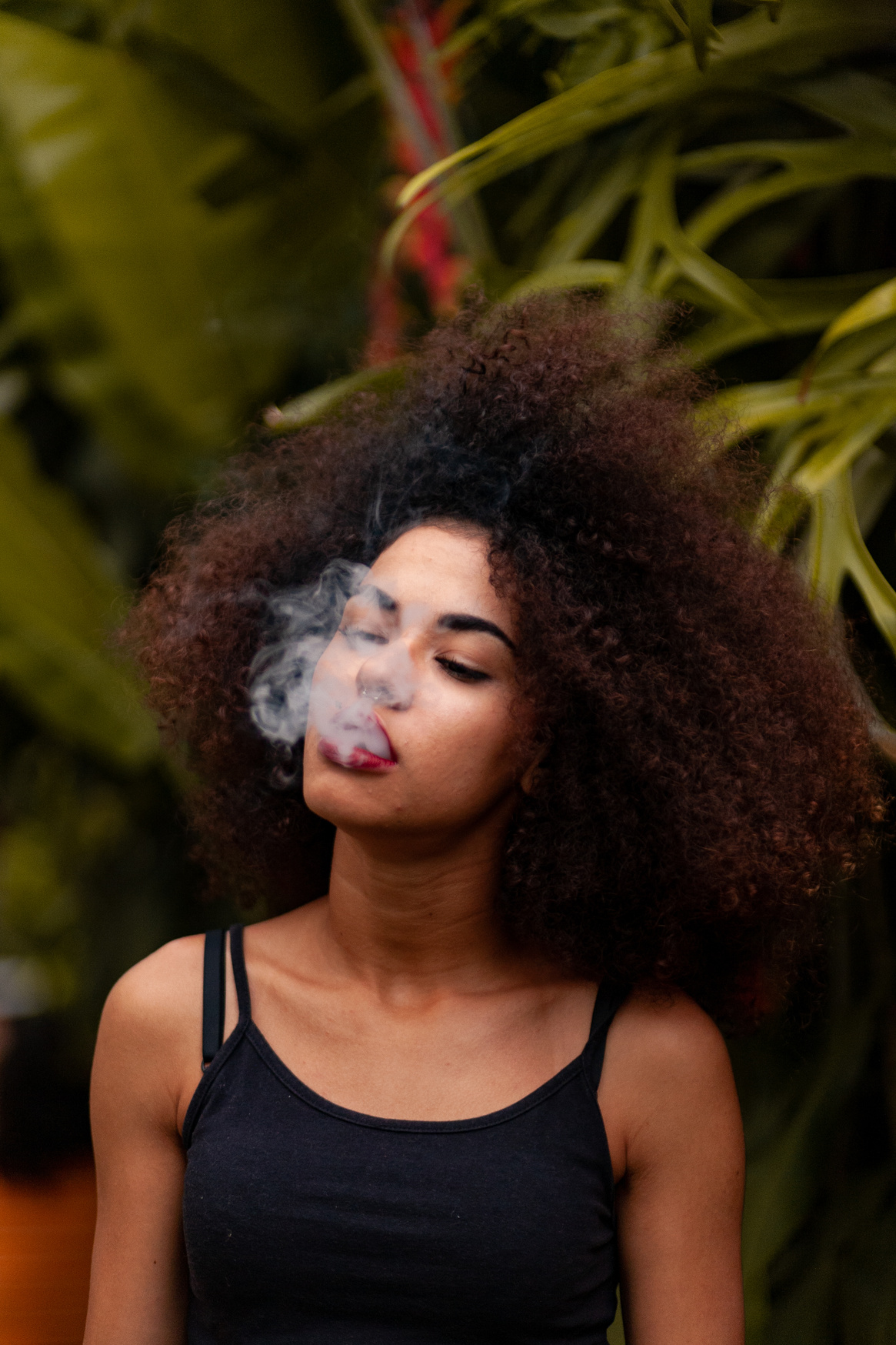 Smoke Coming Out of Person's Mouth